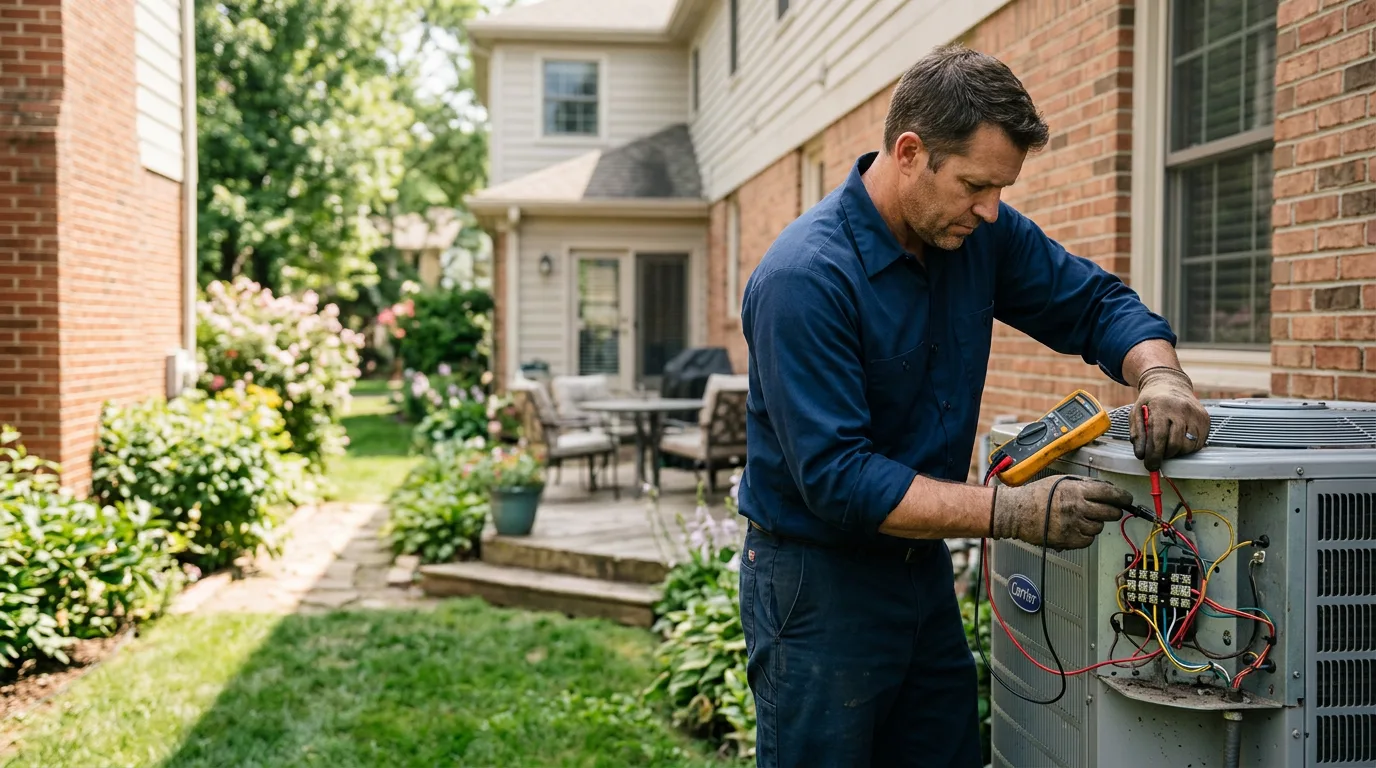 HVAC technician working near Dunkerton, IA
